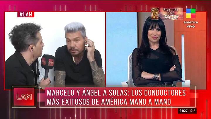 Marelo Tinelli y Marixa Balli se cruzaron en vivo en LAM