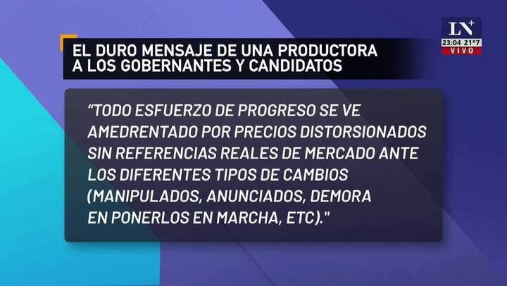 “Al límite del abismo”: el duro mensaje de una productora a los gobernantes y candidatos