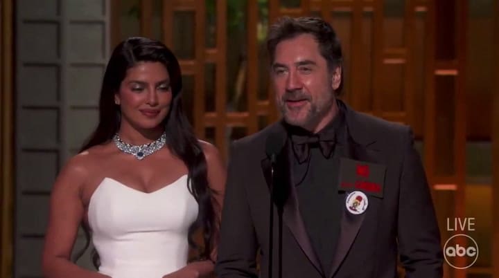 Javier Bardem: “No a la guerra y Palestina libre”