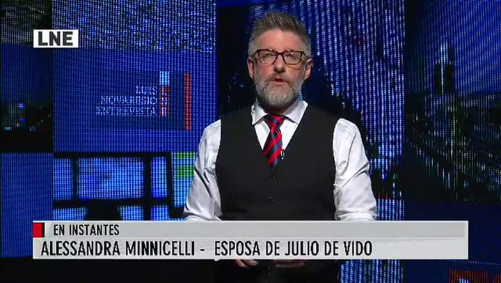 Alessandra Minnicelli con Luis Novaresio - Fuente A24