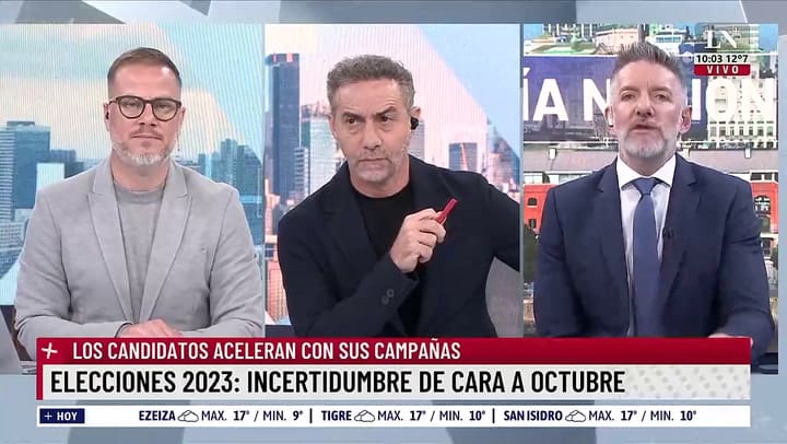 La crítica de Luis Novaresio a la imagen de Javier Milei con la motosierra: “Me parece violenta”