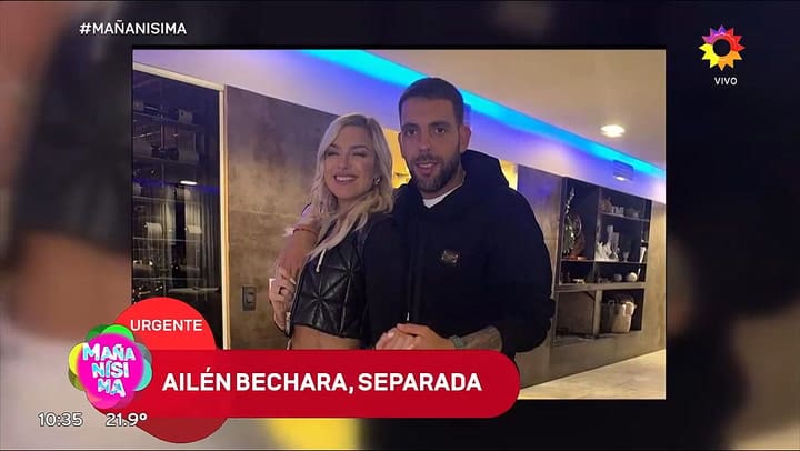 Ailen Bechara se separo de Agustin Jimenez.