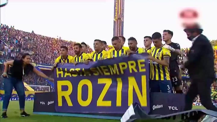 El homenaje de Rosario Central a Gerardo Rozín antes del partido con Barracas Central