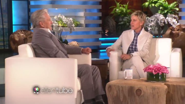Michael Douglas habla de su reconciliación con Zeta-Jones - Fuente: The Ellen Show