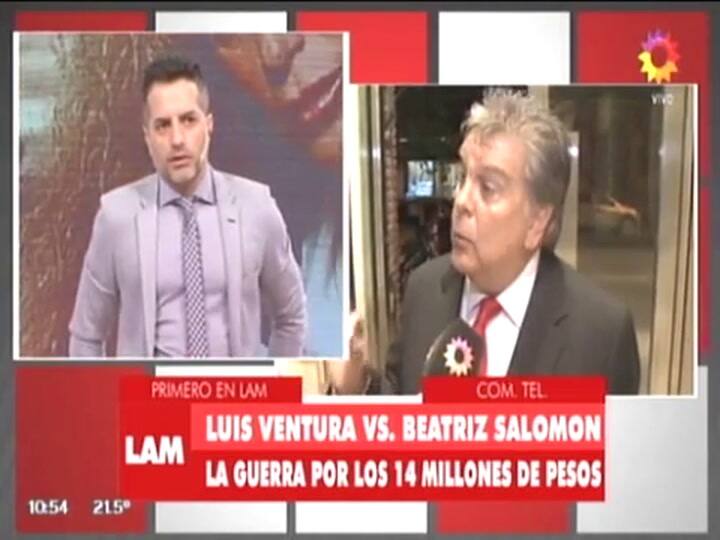Luis Ventura, contra Beatriz Salomón
