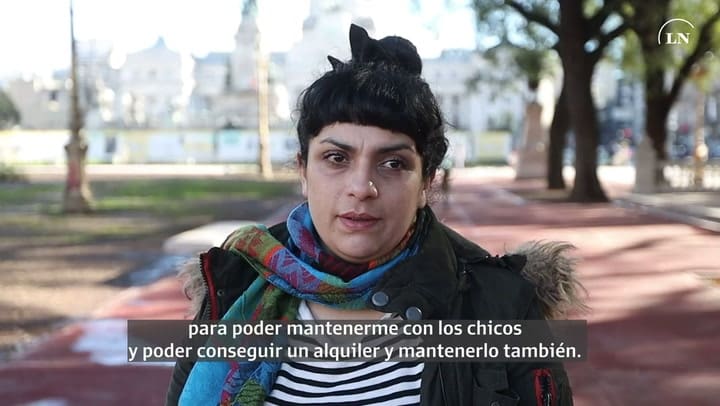 Eugenia: 'Me gustaría un laburo en blanco'