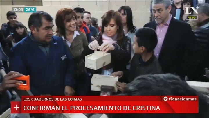 Confirmaron el procesamiento de Cristina Kirchner por los cuadernos de las coimas