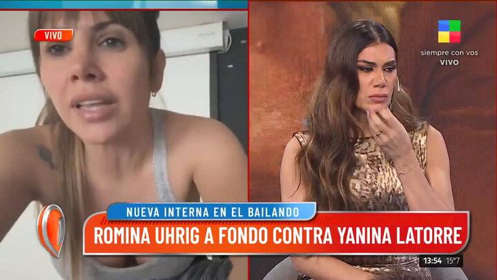 Romina Uhrig protagonizó un cruce en vivo en Intrusos