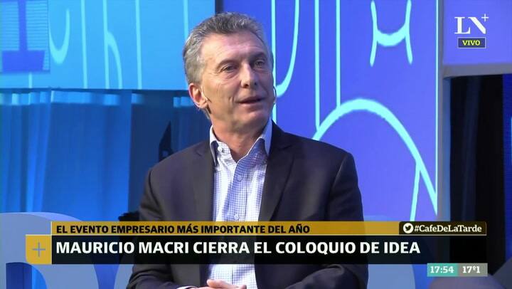 Mauricio Macri en el cierre del Coloquio de IDEA 2017