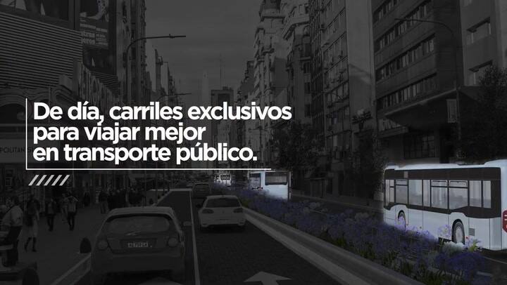 La calle Corrientes será peatonal durante la noche - Fuente: YouTube