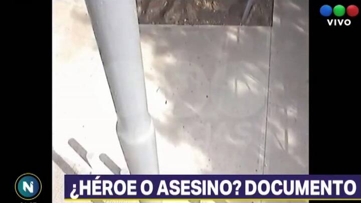 Imágenes del episodio del policía Chocobar con el ladrón - Fuente: TELEFE Noticias