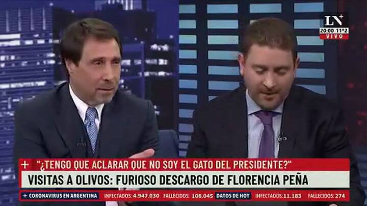 Feinmann, duro contra Florencia Peña: 'No se podía salir de casa, punto'