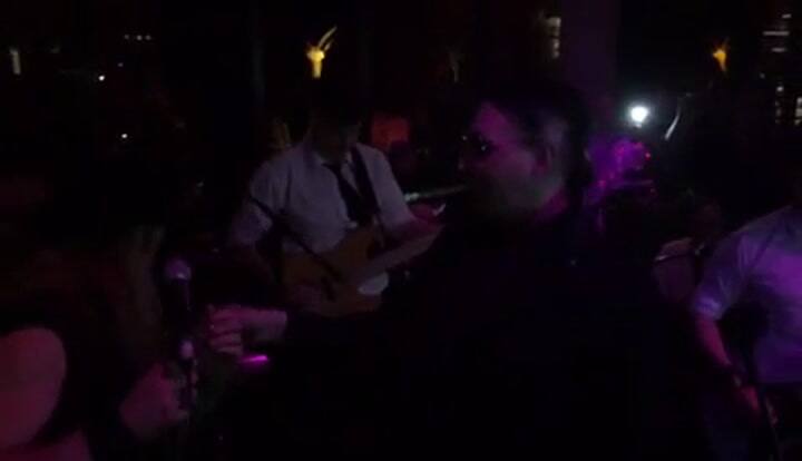 Marilyn Manson cantando con Florencia Otero y Germán Tripel