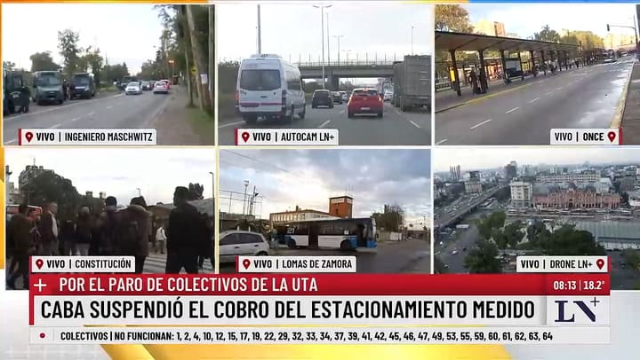 Como esta la situacion en Constitucion por el paro de colectivos