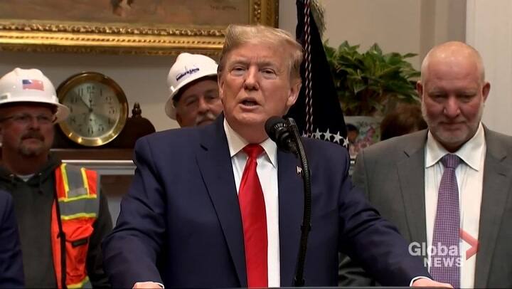 Trump: 'Tengo mis sospechas sobre ese avión'