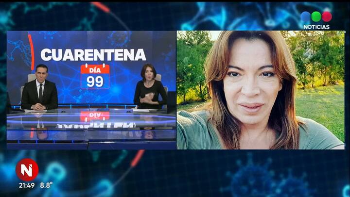 Lizy Tagliani confirmó que está curada de coronavirus - Fuente: Telefe Noticias