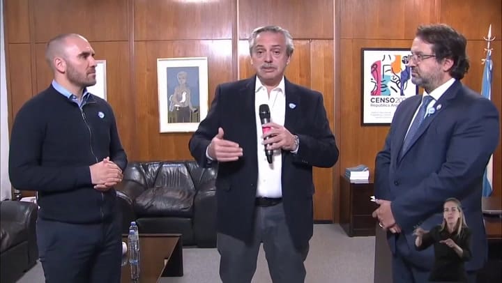 Alberto hablando del censo