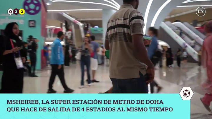 Msheireb, la mega estación del subte de Doha. Puerta de salida de cuatro estadios al mismo tiempo.