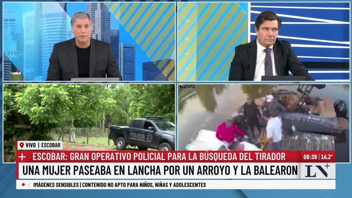 Martin, marido de la mujer baleada en Escobar