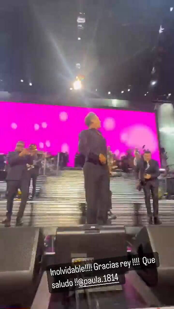 Sebastián Vignolo fue a ver a Luis Miguel y recibió un saludo del cantante
