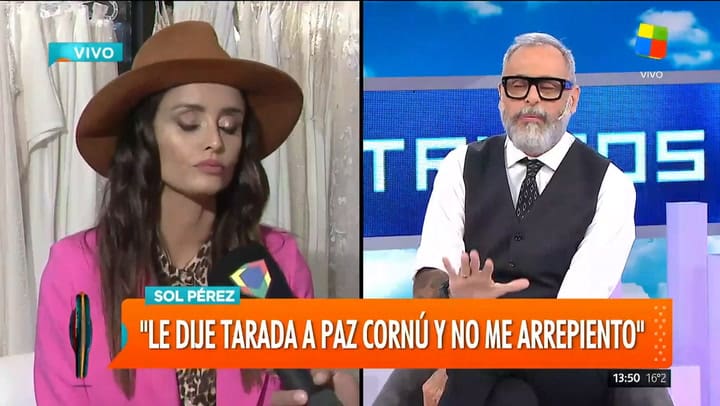 La pelea entre Sol Perez y Paz Cornú en Intrusos