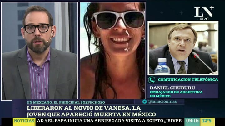 Liberaron al novio de Vanesa, la joven que apareció muerta en México