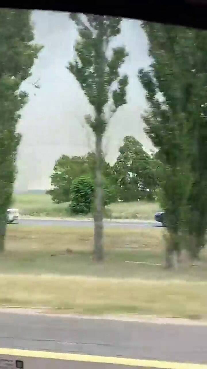 Más imágenes del incendio de conductores desde la ruta