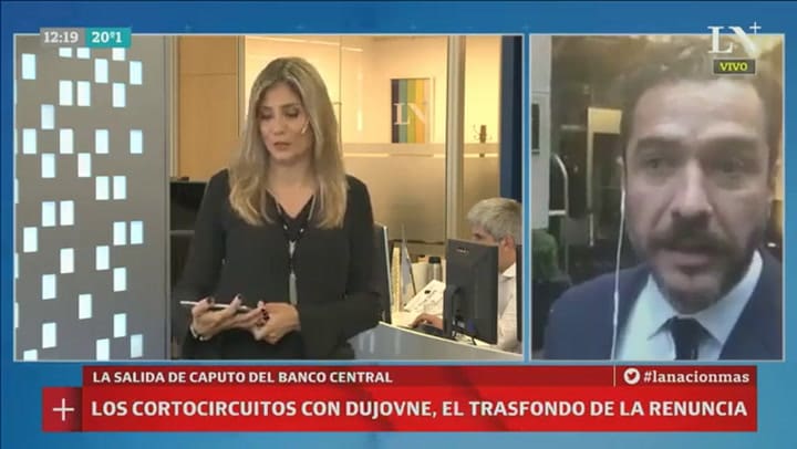 Rafael Mathus Ruiz, corresponsal en EE.UU., sobre las repercusiones de la renuncia de Luis Caputo
