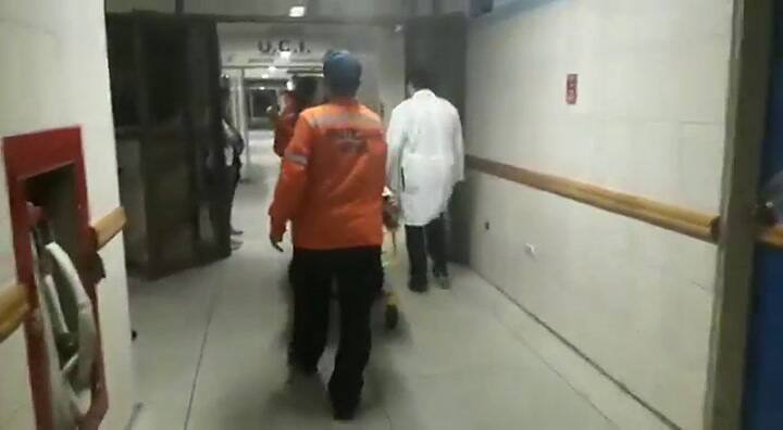 El joven fue trasladado a emergencia oftalmológica - Fuente: Twitter