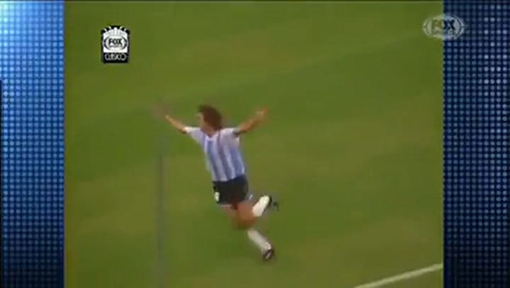 Gol de Batistuta a la selección de México