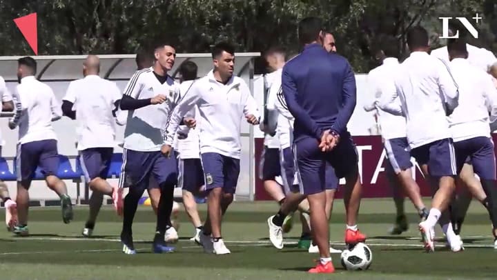 Así entrena la selección argentina antes de su debut en el Mundial Rusia 2018