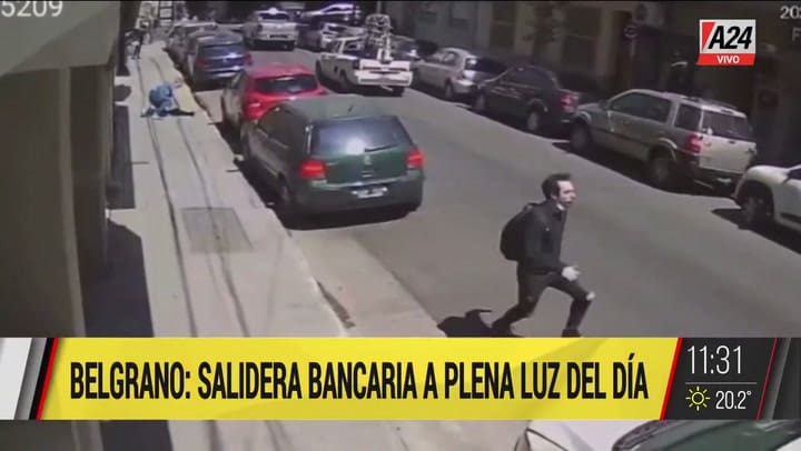 Belgrano: salidera bancaria a plena luz del día