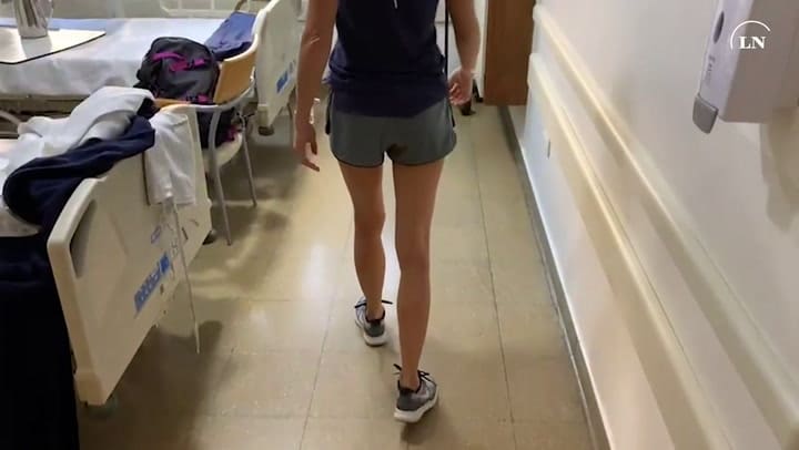 El primer día que atendieron a Samanta Rouys en el hospital