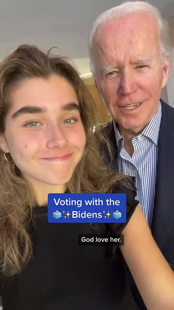 La nieta de Joe Biden llamó a votar en Estados Unidos este 8 de noviembre de 2022