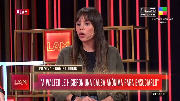 Ángel de Brito cuestionó a Romina Uhrig por la causa de enriquecimiento ilícito