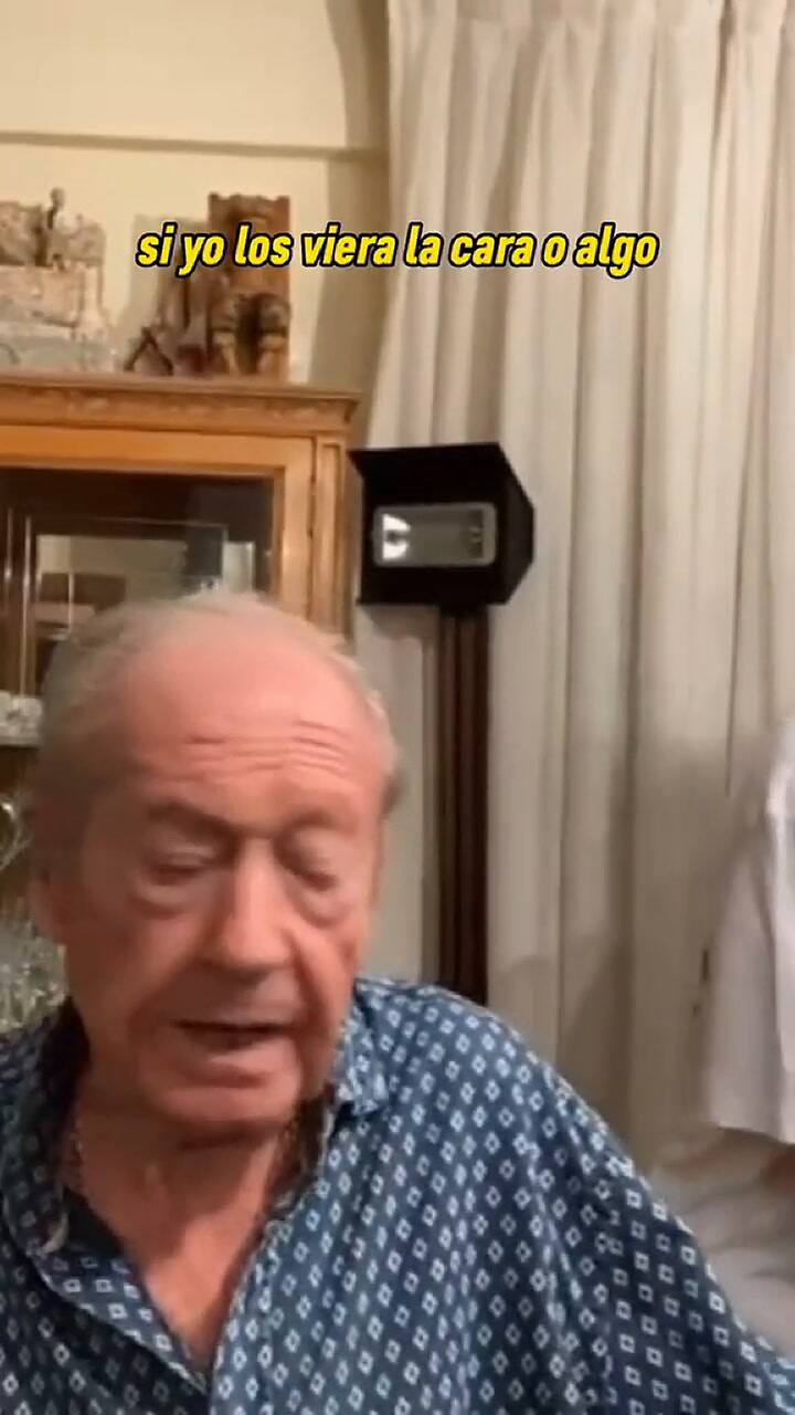 Un anciano se volvió viral en su primera transmisión en vivo