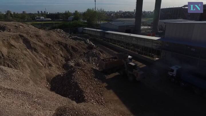 El Centro de Reciclaje de la ciudad desde el drone de LA NACION - Crédito: Emiliano Lasalvia