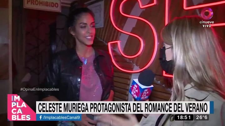 Celeste Muriega contó cómo fueron los inicios de su relación con Cristian Sancho