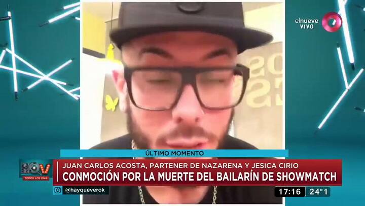 El profundo dolor de Lolo Rossi por la muerte del bailarín Juan Carlos Acosta - Fuente: elnueve