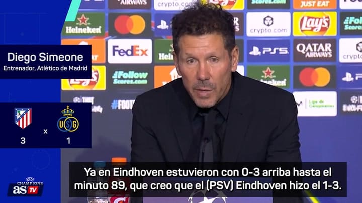 Simeone respondió sobre qué significa Giuliano para el Atlético de Madrid