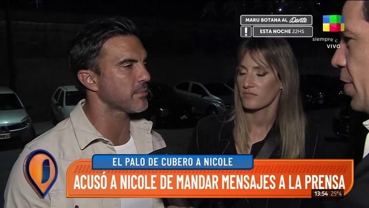 La reacción de Cubero cuando le preguntaron por el casamiento de Nicole Neumann