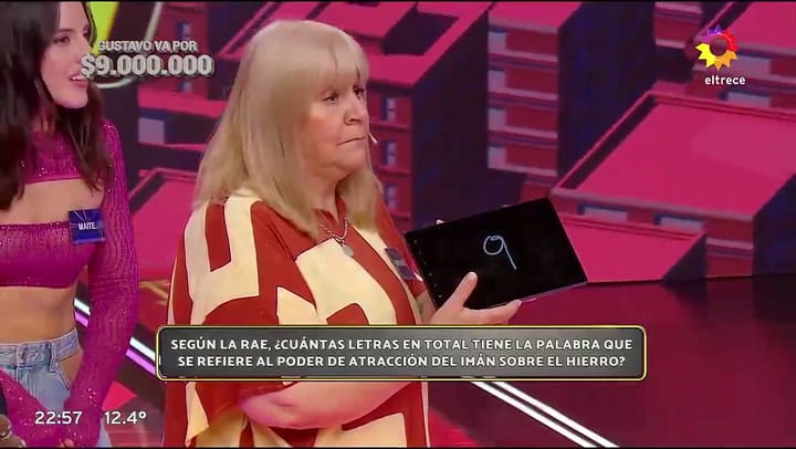 Adriana llegó a la final de Los 8 escalones