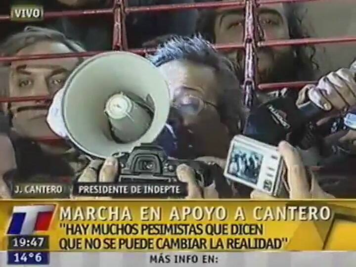 Marcha en apoyo a Cantero (TN)