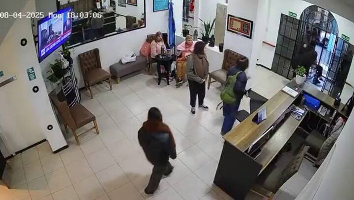 El momento del asalto al geriátrico en San Fernando, Buenos Aires