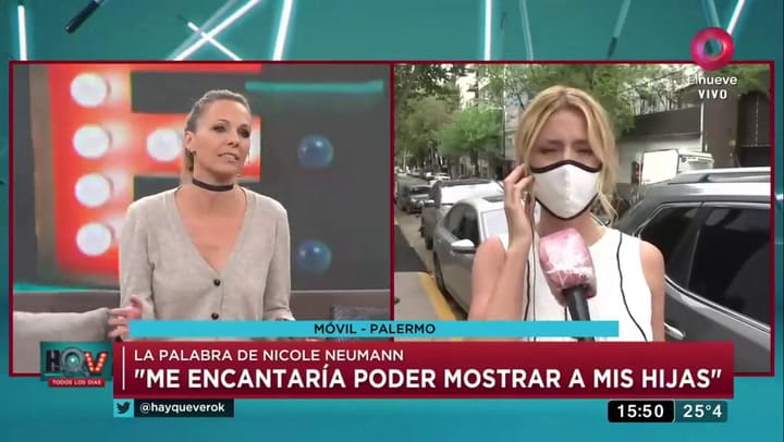 Nicole Neumann fue contundente sobre el posible embarazo de Micaela Viciconte - Fuente: elnueve