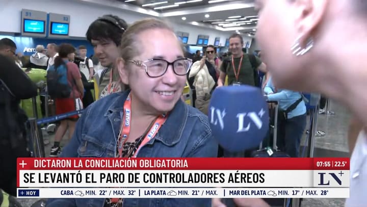 Pasajeros en Aeroparque tras la conciliacion obligatoria