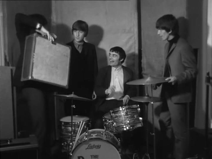 The Beatles Rehearsing With Jimmy Nicol - ITN News - 3 June 1964