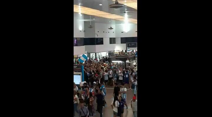 Locura en la estación de tren Once