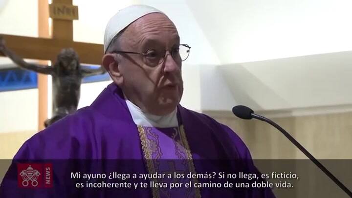 La homilía de Francisco en la primer misa en tiempo de Cuaresma