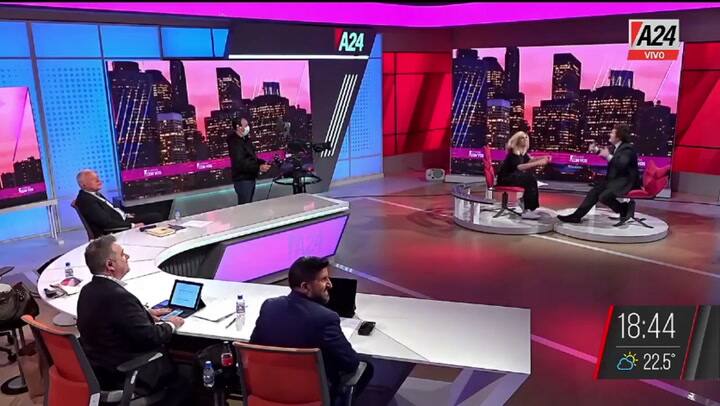 El insólito momento que vivieron Viviana Canosa y Javier Milei